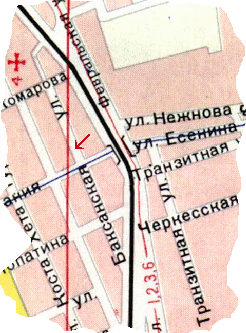 Улица на карте